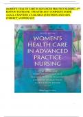 WOMEN’S  HEALTH CARE IN ADVANCED PRACTICE NURSING  2ND EDITION TESTBANK  UPDATED 2025  COMPLETE GUIDE A+|ALL CHAPTERS AVAILABLE QUESTIONS AND 100% CORRECT ANSWER KEY