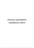 OCR A Level geography - Complete notes for Hazardous Earth topic