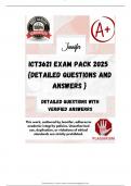 ICT3621 EXAM PACK 2025  {DETAILED QUESTIONS AND ANSWERS }