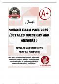 SCH4801 EXAM PACK 2025  {DETAILED QUESTIONS AND ANSWERS }