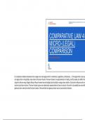 Comparative law: Micro comparison (les 7, 8 & 9)