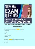 PHI 1010 Final Exam Study Guide/ 77 Q&A/ Newly Updated.