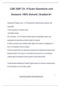 LEB 320F Ch. 9 Exam Questions and Answers 100% Solved | Graded A+