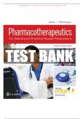 TEST BANK For Pharmacotherapeutics for Advanced Practice Nurse Prescribers, 6th Edition by Woo & Wright, ISBN13: 9781719648035, All 57 Chapters Covered, Verified Latest Edition 2024/2025