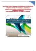 TEST BANK LEHNE’S PHARMACOTHERAPEUTICS FOR ADVANCED PRACTICE NURSES AND PHYSICIAN ASSISTANTS 2ND EDITION