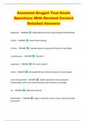 Assistent Drogist Test Exam  Questions With Revised Correct  Detailed Answers 