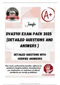 DVA3701 EXAM PACK 2025  {DETAILED QUESTIONS AND ANSWERS }