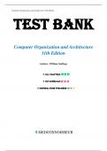 Test Bank For Computer Organization and Architecture 11th Edition (Global Edition) By William Stallings, All Chapters 1-21