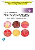 Test Bank for Brock Biology of Microorganisms 16th Editionby Madigan All Chapters 1-34 | Complete Solution Guide.