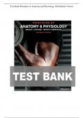 Test Bank Principles of Anatomy and Physiology 16th Edition Tortora All Chapters (1-29) | A+ GRADED 