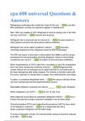 EPA 608 universal Questions & Answers