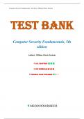 Test Bank For Computer Security Fundamentals, 5th Edition by William Chuck Easttom, All Chapters 1-15