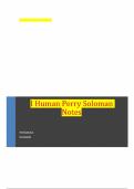 I Human Perry Soloman Notes Case Study Graded A 2025