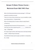 Semper Fit Basic Fitness Course – Marinenet Exam Q&A 100% Pass