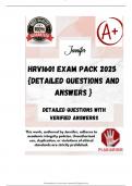 HRV1601 EXAM PACK 2025  {DETAILED QUESTIONS AND ANSWERS }