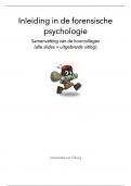 Samenvatting -  Inleiding in de Forensische Psychologie 2024/2025 (500868-B-6)