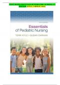 Test bank for essentials of pediatric nursing 5th edition by Kyle & Carman /ALL CHAPTERS 1-29