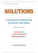 Solution Manual for Contemporary Engineering Economics 6th Edition by Chan S. Park