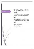 Samenvatting Encylopedie van de criminologische wetenschappen