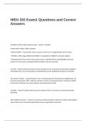 HIEU 202 Exam1 Questions and Correct Answers