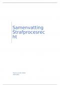 Samenvatting Strafprocesrecht 2024