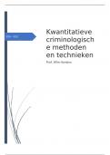 Samenvatting Kwantitatieve Criminologische Methoden en Technieken '24 '25