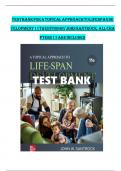 Test Bank - for A Topical Approach to Lifespan Development 10th Edition by John W. Santrock , All Chapters | Complete Guide A+