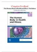 The Human Body in Health and Illness 7th Edition By Barbara Herlihy 9780323711265 -Test Bank