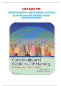 TEST BANK FOR COMMUNITY AND PUBLIC HEALTH NURSING 10TH EDITION