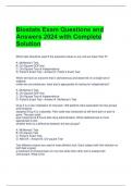 Biostats Exam Questions and Answers 2024 with Complete Solution