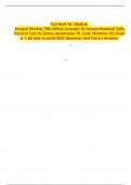 Test Bank for Pharmacology and the Nursing Process 9th Edition Linda Lilley Shelly Collins Julie Snyder Complete Guide A+ with questions and correct answers.