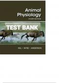 Test Bank For Animal Physiology 4th Edition By Richard W. Hill, Gordon A. Wyse, Margaret Anderson |All Chapters, Complete Q & A, Latest|