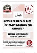 IOP3703 EXAM PACK 2025  {DETAILED QUESTIONS AND ANSWERS }