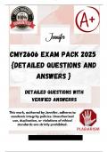 CMY2606 EXAM PACK 2025  {DETAILED QUESTIONS AND ANSWERS }