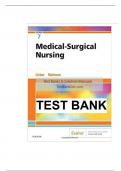 Test Bank for Medical-Surgical Nursing, 7th Edition by Adrianne Dill Linton, Mary Ann Matteson | VERIFIED