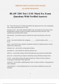 BLAW 3201 Test 1 LSU Mark Fry Exam Questions With Verified Answers