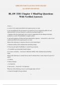 BLAW 3201 Chapter 1 MindTap Questions With Verified Answers