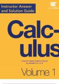 Solution Manual for Calculus Volume 1 First Edition by OpenStax, Chapter 1-6 | All Chapters