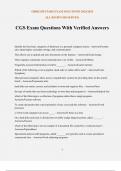 CGS Exam Questions With Verified Answers