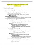 Social Psychology Final Exam Study Guide Exam 1 Material