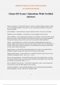 Chem 453 Exam 1 Questions With Verified Answers