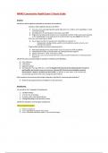 NR442 Community Health Exam 2 Study Guide - Community Health Nursing (NR-442)