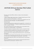 All ENGR 220 Exam Questions With Verified Answers