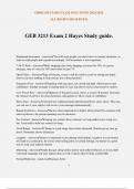 GEB 3213 Exam 2 Hayes Study guide.