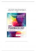 TEST BANK LEHNE S PHARMACOLOGY FOR NURSING CARE 11TH EDITION BY JACQUELINE BURCHUM LAURA ROSENTHAL | ALL CHAPTERS 