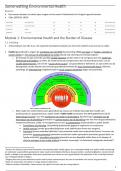 Summary Environmental Health (18/20) - Universiteit Antwerpen