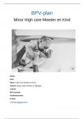 BPV plan minor High care moeder en kind 