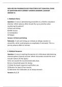 NGN HESI RN PHARMACOLOGY PROCTORED EXIT EXAM REAL EXAM 55 QUESTIONS WITH CORRECT VERIFIED ANSWERS |ALREADY GRADED A+ (successus)