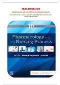 TEST BANK FOR PHARMACOLOGY AND THE NURSING PROCESS 10TH EDITION