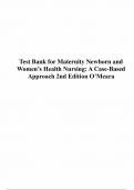 Test Bank For Maternity and Women's Health Care 12th Edition By Deitra Leonard Lowdermilk; Mary Catherine Cashion; Shannon E. Perry; Kathryn Rhodes Alden; Ellen Ols 9780323556293 Chapter 1-37 Complete Guide .